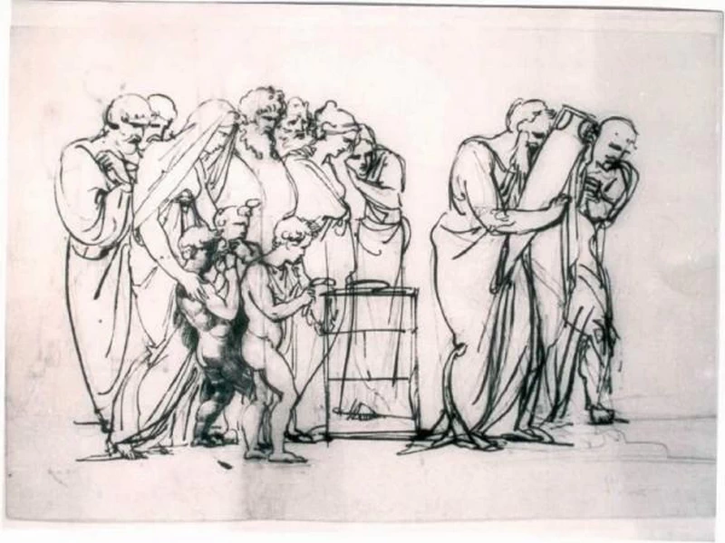 Sepoltura delle ceneri di Temistocle nella terra attica - studio